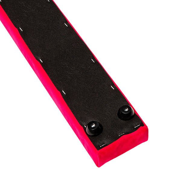 2.4M (8Ft) Gymnastics Folding Balance Beam Pink Synthetic Suede Balance Beams