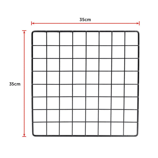 12 Cube Wire Grid Organiser Bookcase Storage Cabinet Wardrobe Closet Black Bookshelves