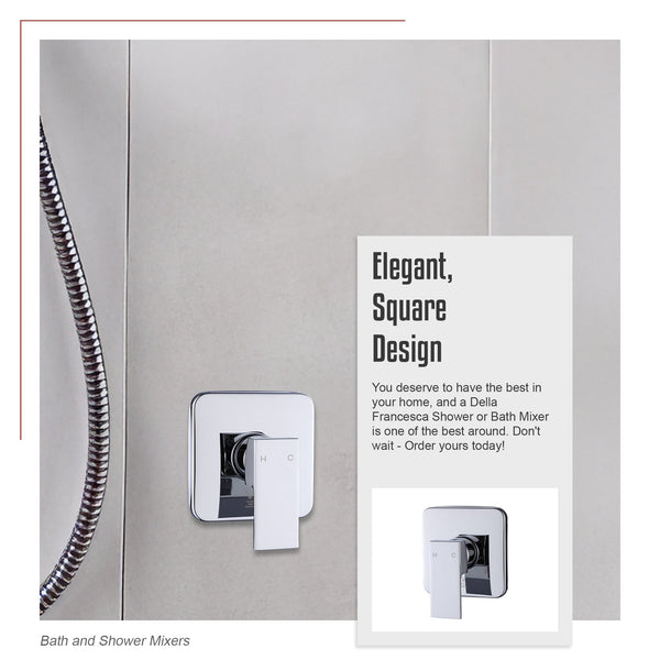 Shower Bath Mixer Tap Bathroom Chrome Shower Taps & Thermostats