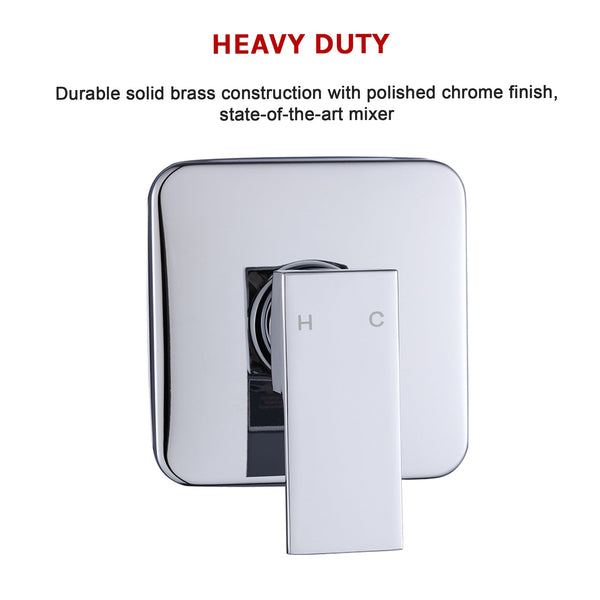 Shower Bath Mixer Tap Bathroom Chrome Shower Taps & Thermostats