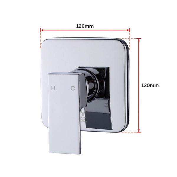 Shower Bath Mixer Tap Bathroom Chrome Shower Taps & Thermostats