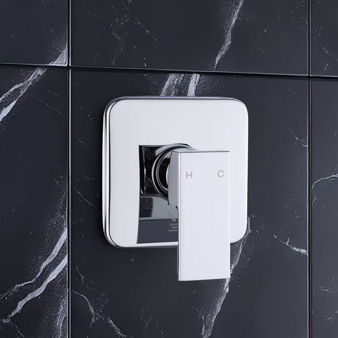 Shower Bath Mixer Tap Bathroom Chrome Shower Taps & Thermostats