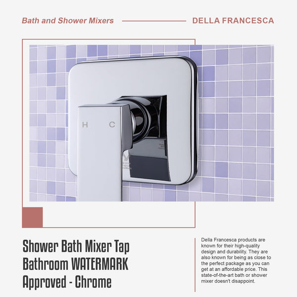 Shower Bath Mixer Tap Bathroom Chrome Shower Taps & Thermostats
