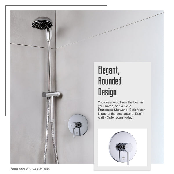 Shower Bath Mixer Tap Bathroom Chrome Shower Taps & Thermostats