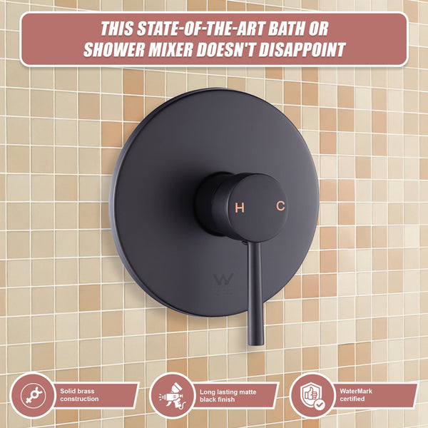 Shower Bath Mixer Tap Bathroom Electroplated Matte Black Shower Taps & Thermostats