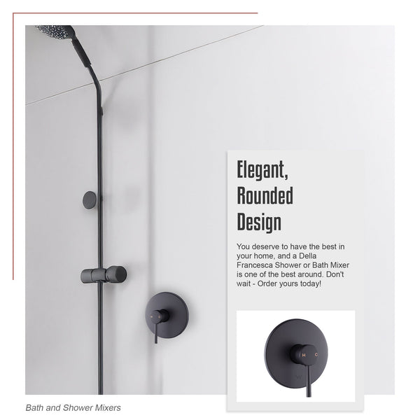 Shower Bath Mixer Tap Bathroom Electroplated Matte Black Shower Taps & Thermostats