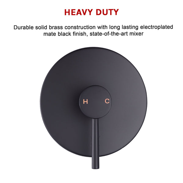 Shower Bath Mixer Tap Bathroom Electroplated Matte Black Shower Taps & Thermostats