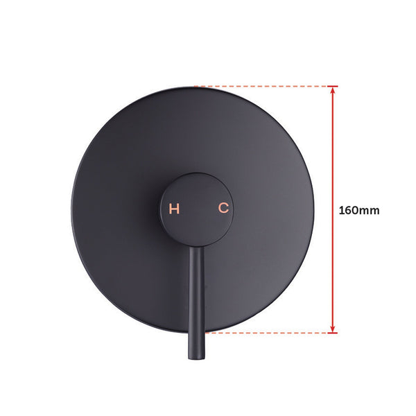 Shower Bath Mixer Tap Bathroom Electroplated Matte Black Shower Taps & Thermostats