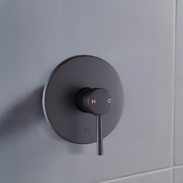 Shower Bath Mixer Tap Bathroom Electroplated Matte Black Shower Taps & Thermostats