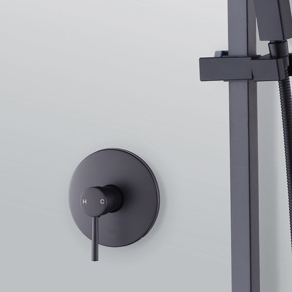 Shower Bath Mixer Tap Bathroom Electroplated Matte Black Shower Taps & Thermostats