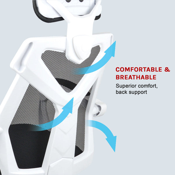 Office Chair Gaming Computer Chairs Mesh Back Foam Seat White Office Chairs