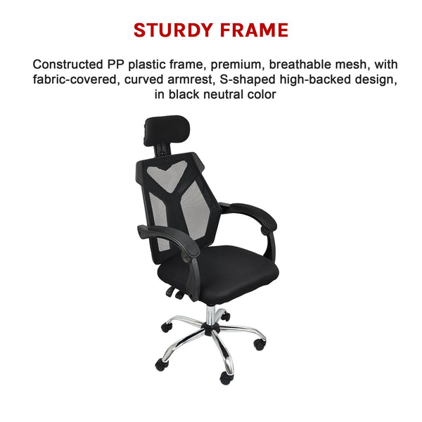 Office Chair Gaming Computer Chairs Mesh Back Foam Seat Black Office Chairs