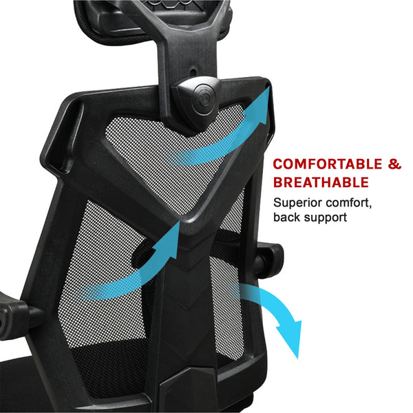 Office Chair Gaming Computer Chairs Mesh Back Foam Seat Black Office Chairs