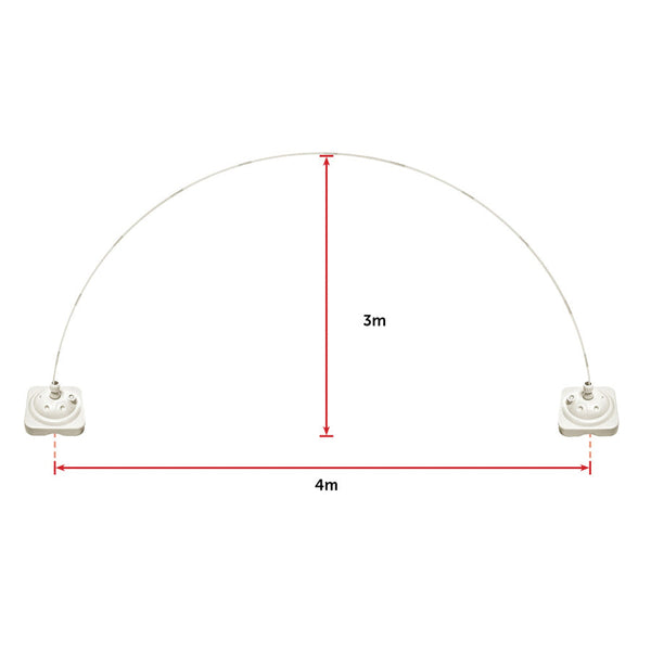 3X4m Full Set Balloon Arch Column Kit Floor Base Stand For Wedding & Party Venue Decorations