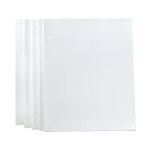 5 Pack Of 50X60cm Artist Blank Canvases Large White Range Oil Acrylic Wood Stretched Canvas