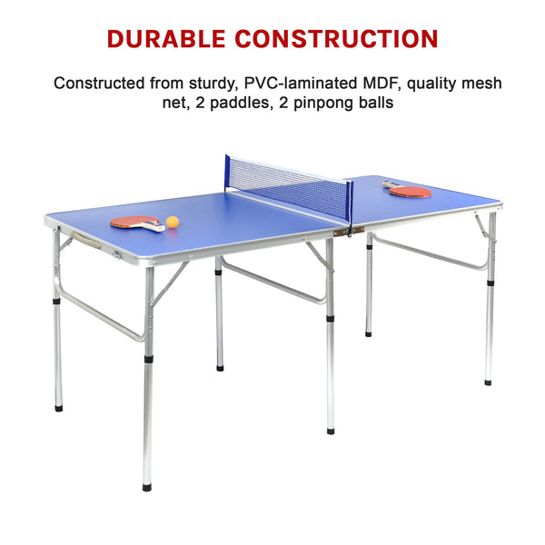 152Cm Tennis Table Folding Ping Pong Game Set Table Tennis Sets