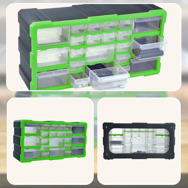 22 Multi Drawer Parts Storage Cabinet Unit Organiser Home Garage Tool Box Tool Cabinets & Cupboards
