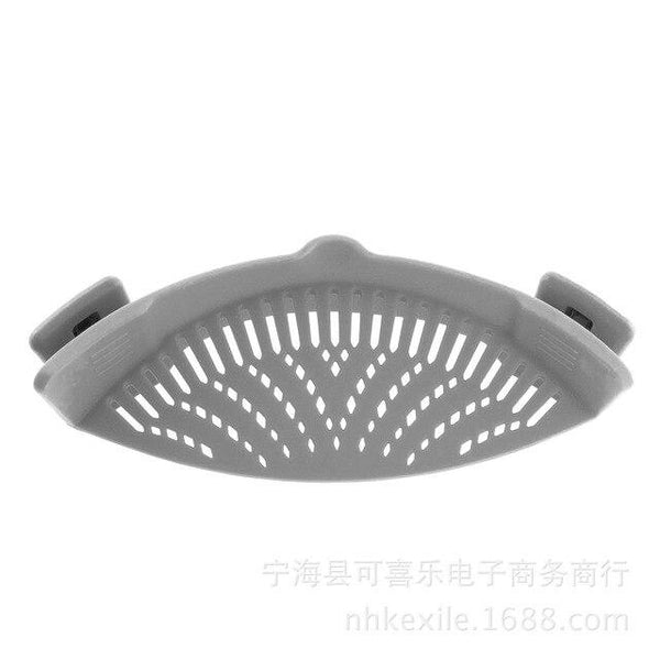 Silicone Saucepan Strainer Clip Liquid Draining Kitchen Utensil Colanders Strainers & Sifters
