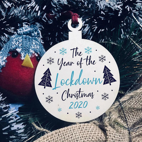 Lockdown Christmas Tree Ornaments 2020 Keepsakes Seasonal Decorations