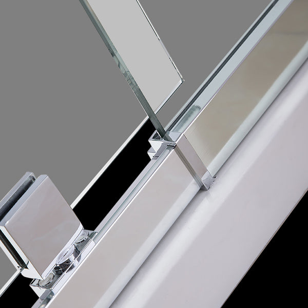 Semi Frameless Shower Screen (82~90)X 195Cm & (98~101)X Side As/Nzs Glass Shower Enclosures