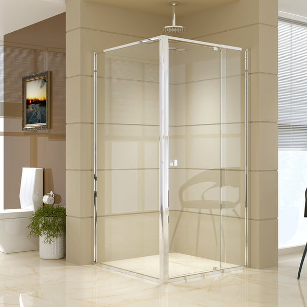 Semi Frameless Shower Screen (98~106)X 195Cm & (98~101)X Side As/Nzs Glass Shower Enclosures