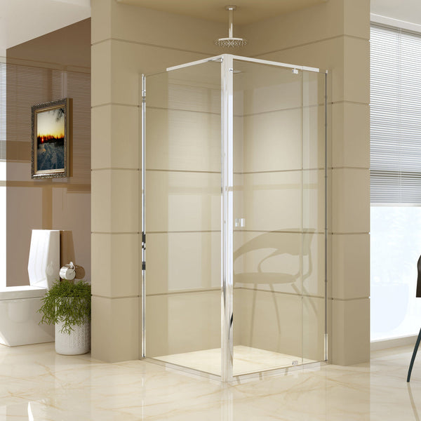 Semi Frameless Shower Screen (82~90)X 195Cm & (89~92)X Side As/Nzs Glass Shower Doors