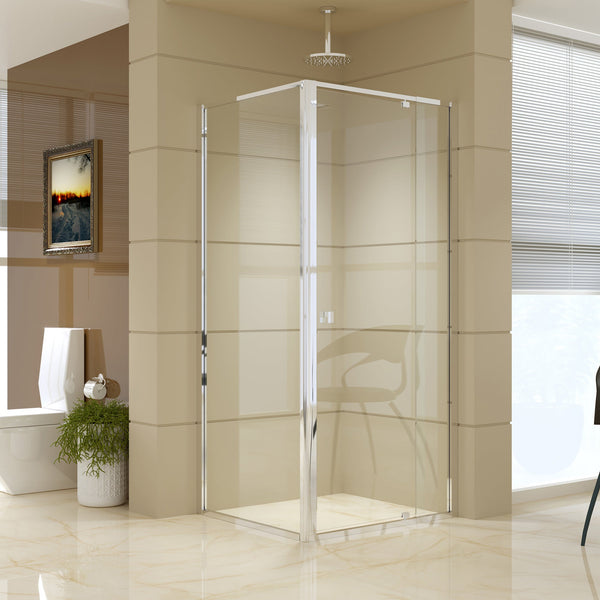 Semi Frameless Shower Screen (82~90)X 195Cm & (77~80)X Side As/Nzs Glass Shower Enclosures