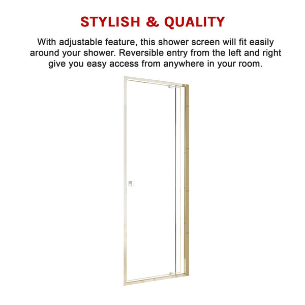Semi Frameless Shower Screen (74~82) X 195Cm Australian Safety Glass Shower Doors