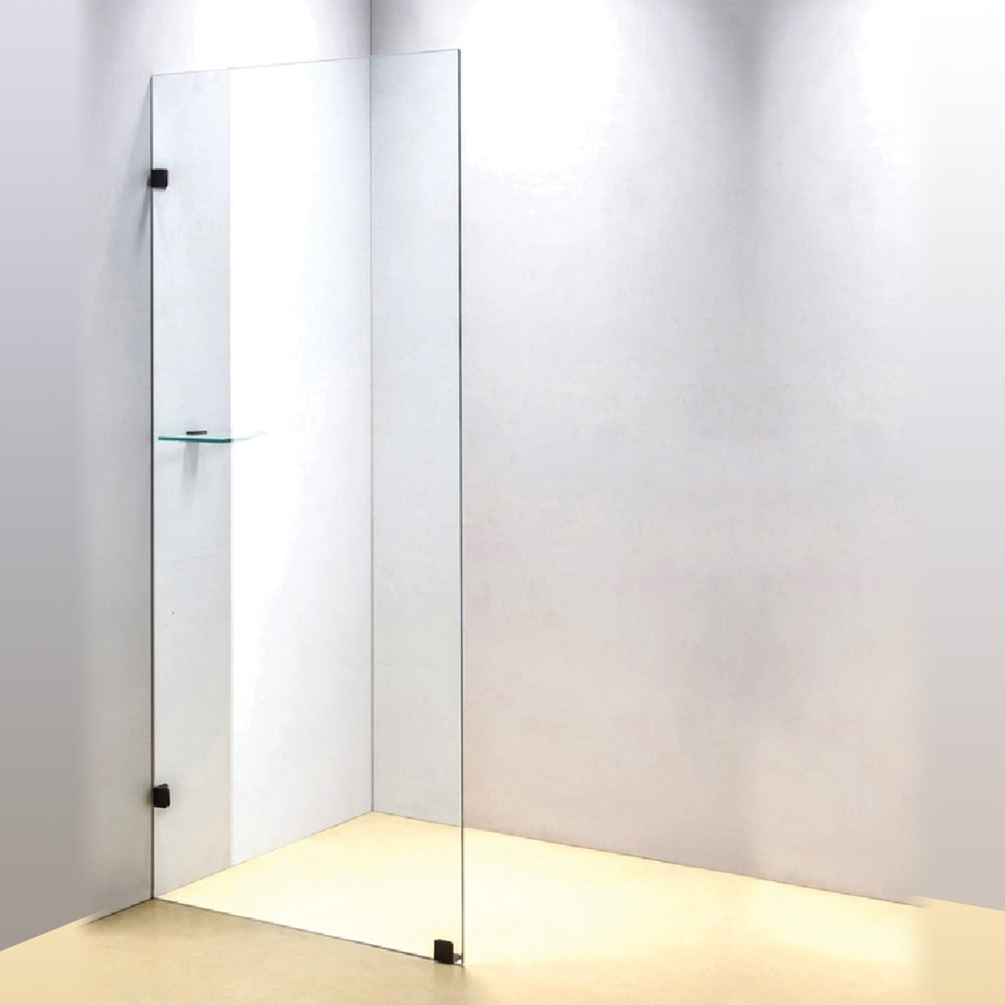 900 X 2100Mm Frameless 10Mm Safety Glass Shower Screen Shower Enclosures