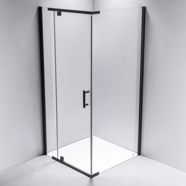 Shower Screen 1000X800x1900mm Framed Safety Glass Pivot Door By Della Francesca Shower Enclosures