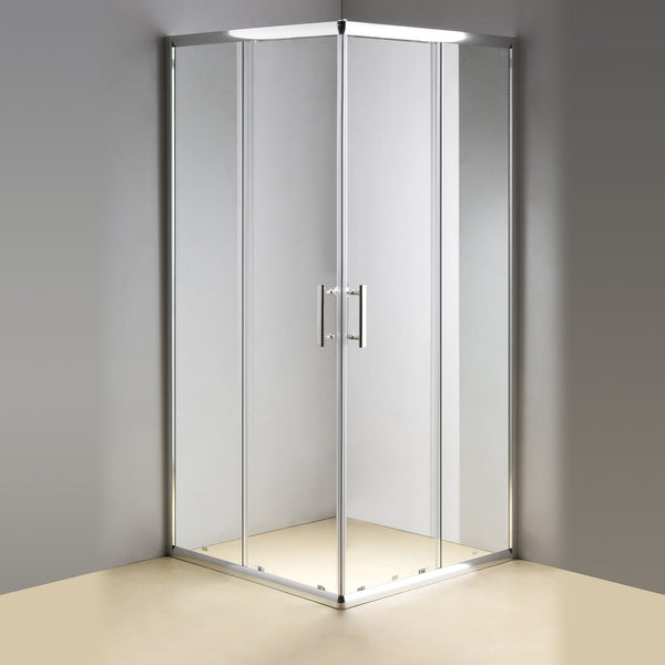 900 X 900Mm Sliding Door Nano Safety Glass Shower Screen By Della Francesca Shower Enclosures