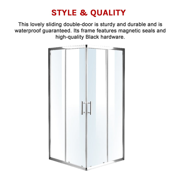 1200Mm Sliding Door Nano Safety Glass Shower Screen By Della Francesca Shower Enclosures