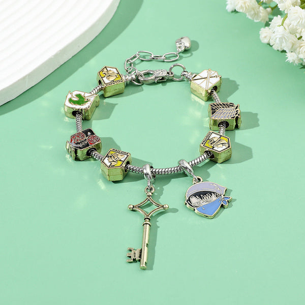 Harry Potter Attack On Titan Bracelet Pandora Diy Bead Jewelry Bracelets