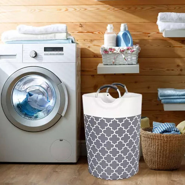82L Laundry Basket Hamper Bag Washing Bin Clothes Collaps Aluminum