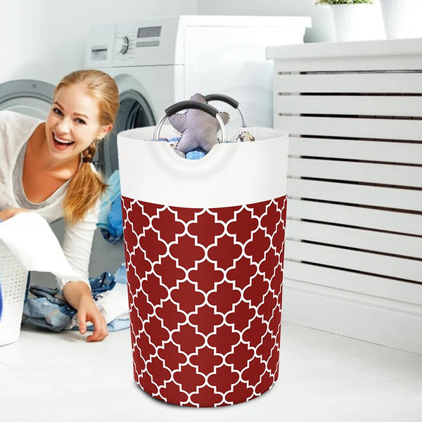 82L Laundry Basket Hamper Bag Washing Bin Clothes Collaps Aluminum