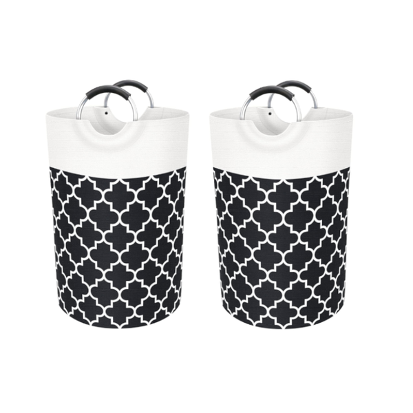 82L Laundry Basket Hamper Bag Washing Bin Clothes Collaps Aluminum Laundry Baskets & Hampers