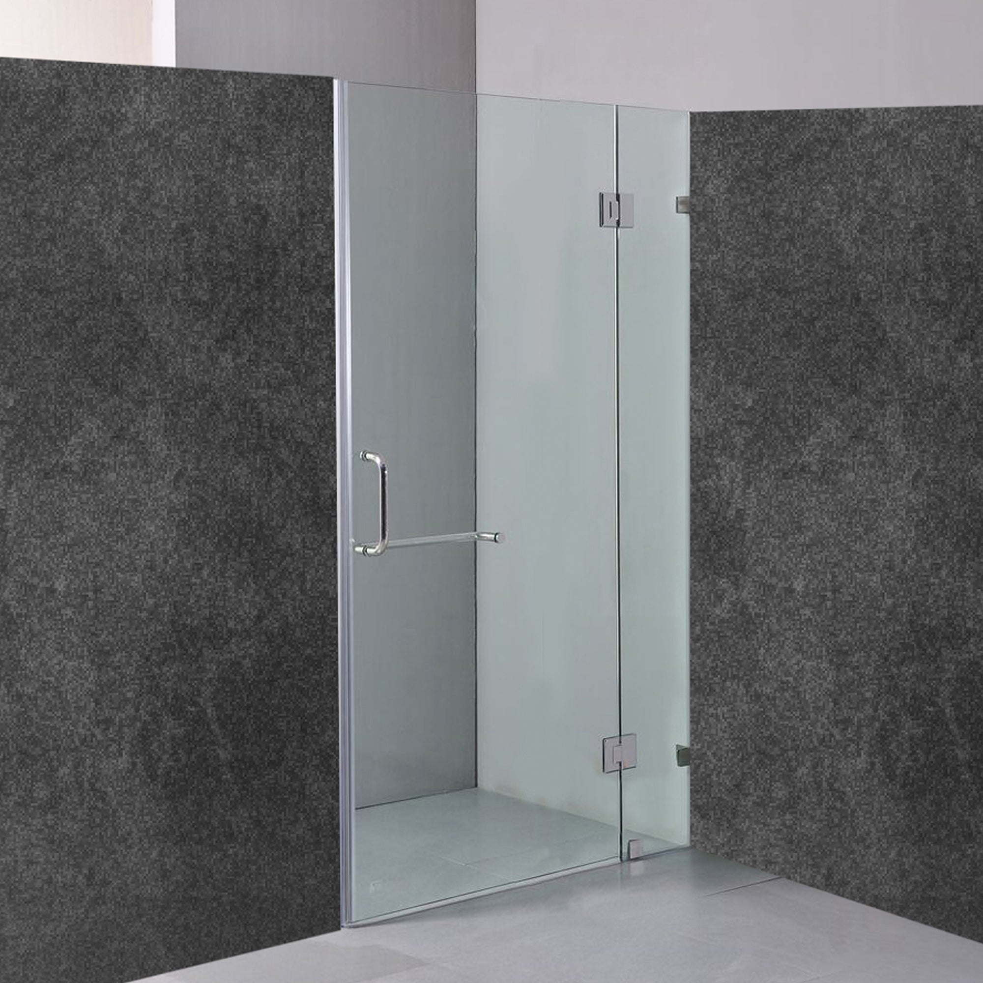 120 X 200Cm Wall To Frameless Shower Screen 10Mm Glass By Della Francesca Shower Enclosures