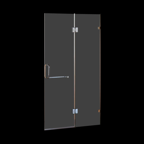 120 X 200Cm Wall To Frameless Shower Screen 10Mm Glass By Della Francesca Shower Enclosures