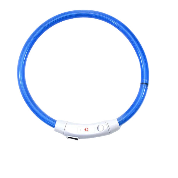 3 Mode Led Dog Collar Usb Rechargeable Detachable & Glowing Pet Safety Necklace For Night Dog Collars