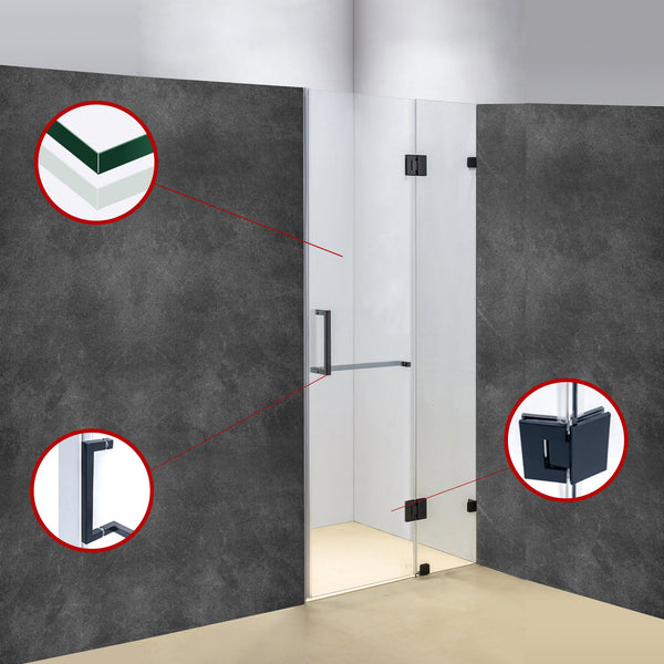 100 X 200Cm Wall To Frameless Shower Screen 10Mm Glass By Della Francesca Shower Enclosures