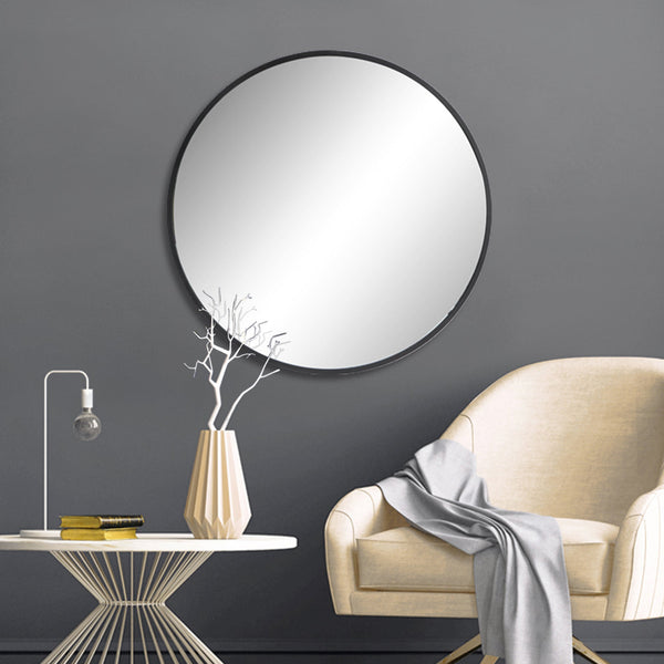 70Cm Round Wall Mirror Bathroom Makeup By Della Francesca Mirrors