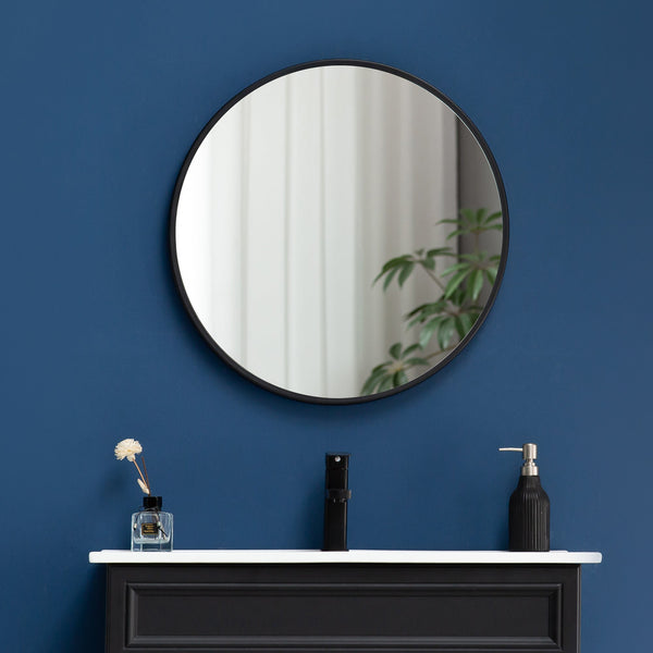 70Cm Round Wall Mirror Bathroom Makeup By Della Francesca Mirrors