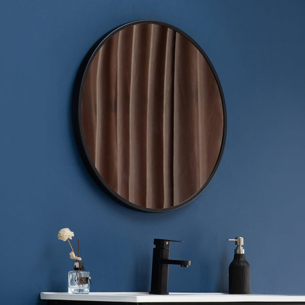 90Cm Round Wall Mirror Bathroom Makeup By Della Francesca Mirrors