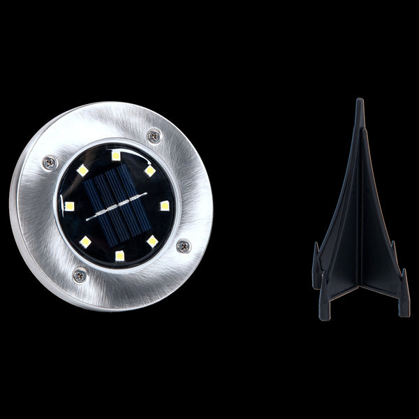 12X Solar Powered Led Buried Inground Recessed Light Garden Outdoor Deck Path Outdoor Lighting Accessories