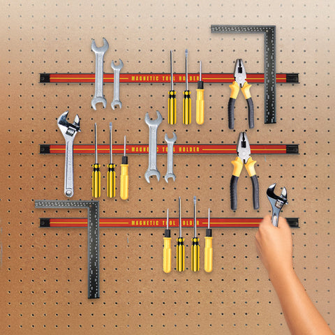 3 X 61Cm Magnetic Wall Mounted Tool Holder Storage Organiser Garage Workshop Other Tool Storage