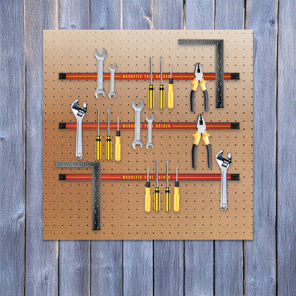 3 X 61Cm Magnetic Wall Mounted Tool Holder Storage Organiser Garage Workshop Other Tool Storage