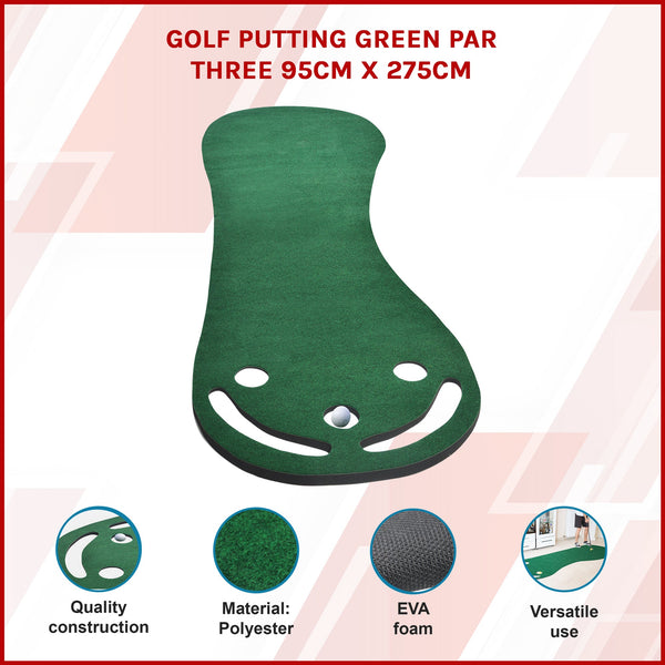 Golf Putting Green Par Three 95Cm X 275Cm Putting Greens & Aids