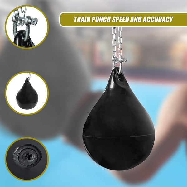 30L Water Punching Bag Aqua With D Shackle And Chain Punching Bags