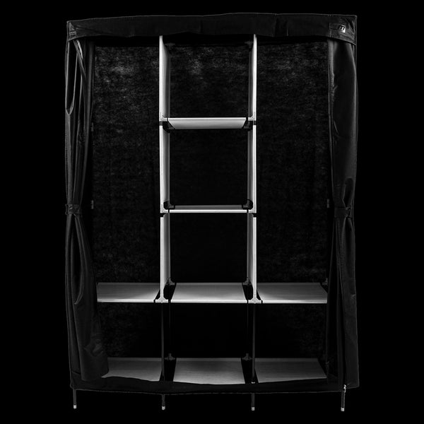 Large Clothes Closet Canvas Wardrobe Storage Organizer With Shelves Closet Organisers