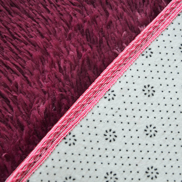 230X200cm Floor Large Shaggy Area Carpet Bedroom Living Room Mat Burgundy Rugs